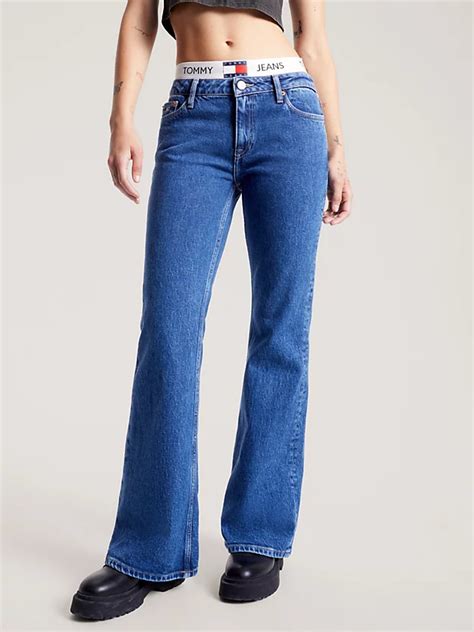 Tommy Jeans Sophie low flare jeans in medium wash .